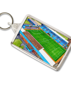 Carlisle United Around The Grounds Brunton Park Water Colour Keyring