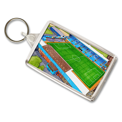 Carlisle United Around The Grounds Brunton Park Water Colour Keyring