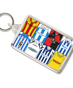Colchester United Retro Shirt Montage Keyring