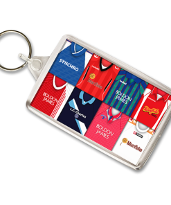 Crewe Alexandra Retro Shirt Montage Keyring