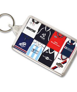 Dundee Retro Shirt Montage Keyring