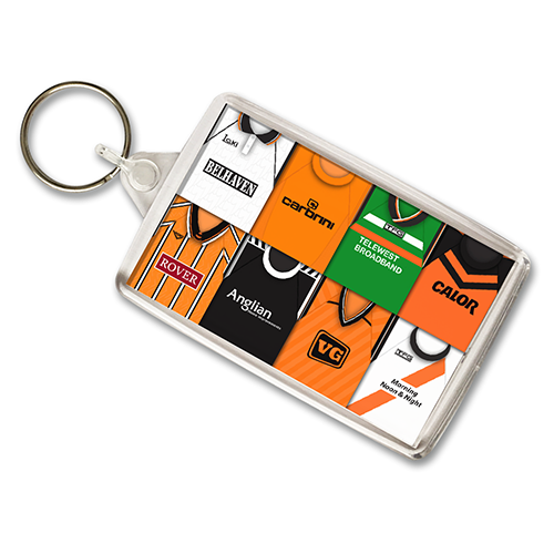 Dundee United Retro Shirt Montage Keyring