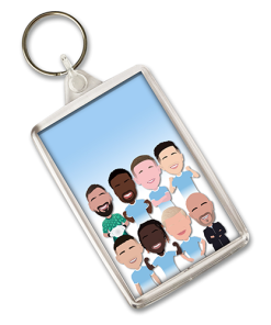 Man City 2026-27 Vector Heroes Keyring