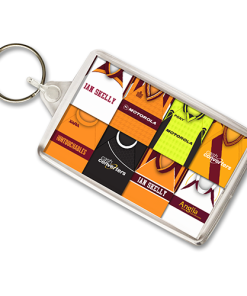 Motherwell Retro Shirt Montage Keyring