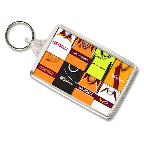 Motherwell Retro Shirt Montage Keyring