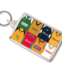 Newport County Retro Shirt Montage Keyring