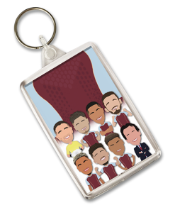Aston Villa Vector Heroes Keyring 2025-26