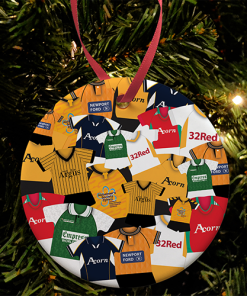 Newport County Retro Mash Christmas Tree Decoration Classic Kits