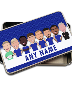 Everton Personalised Pencil Tin Case Vector Heroes 2025-26