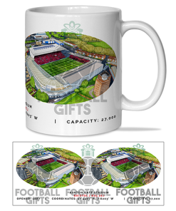 Bristol City Around The Grounds Ashton Gate Stadium Water Colour Mug Cup