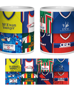 Carlisle United Retro Shirt Montage Mug