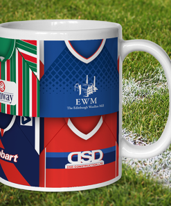 Alternative view of Carlisle United Retro Shirt Montage Mug