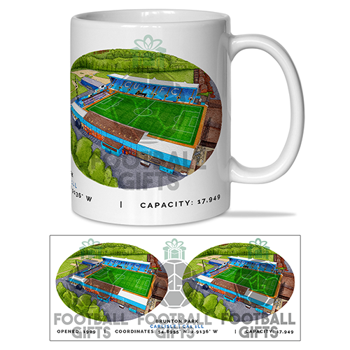 Carlisle United Around The Grounds Brunton Park Water Colour Mug Cup