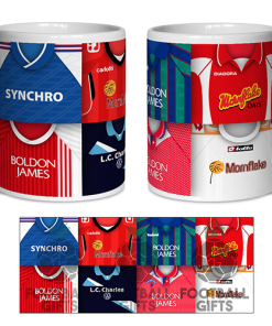 Crewe Alexandra Retro Shirt Montage Mug