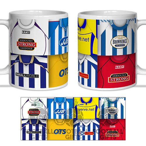Kilmarnock Retro Shirt Montage Mug