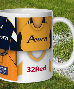 Alternative view of Newport County Retro Shirt Montage Mug