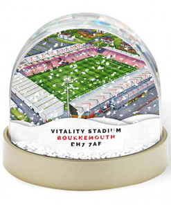 Bournemouth Around The Grounds Vitality Stadium Water Colour Snow Globe