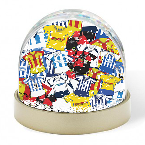 Colchester United Retro Kit Mash Snow Globe