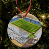 Colchester United Around The Grounds JobServe Community Stadium Water Colour Christmas Tree Decoration Bauble