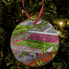 Crewe Alexandra Around The Grounds The Mornflake Stadium Water Colour Christmas Tree Decoration Bauble
