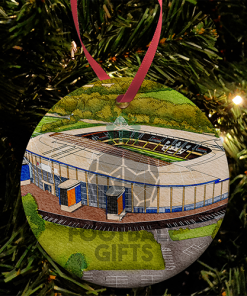 Hull City Around The Grounds MKM Stadium Water Colour Christmas Tree Decoration Bauble
