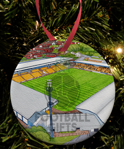 Port Vale Around The Grounds Vale Park Stadium Water Colour Christmas Tree Decoration Bauble