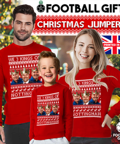 Alternative view of We 3 Kings Of Nottingham Dyche Woan & Stone Christmas Jumper Forest