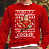 Santa is A Gooner Christmas Jumper Red Arsenal Gunners