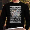 Newcastle Utd League Cup Winners 2025 Black Christmas Jumper Santa Hats Toon Army