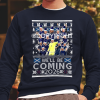 Scotland Football Christmas Jumper We'll be Coming 2026 Navy World Cup 26 Scottish Tartan Army