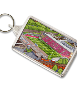 Crewe Alexandra Around The Grounds The Mornflake Stadium Water Colour Keyring