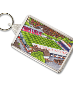 Exeter City Around The Grounds St James Park Stadium Water Colour Keyring
