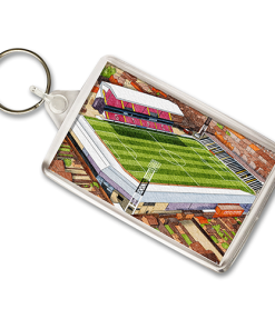 Grimsby Town Around The Grounds Blundell Park Stadium Water Colour Keyring