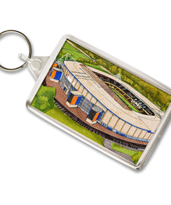 Hull City Around The Grounds MKM Stadium Water Colour Keyring