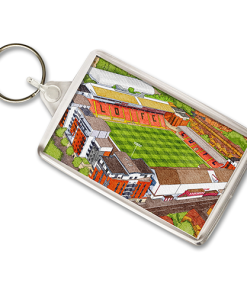 Leyton Orient Around The Grounds Brisbane Road Stadium Water Colour Keyring