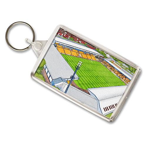 Port Vale Around The Grounds Vale Park Stadium Water Colour Keyring