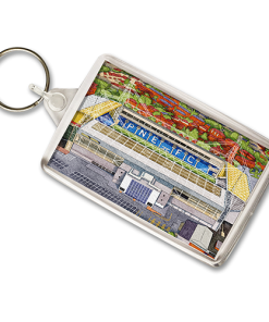 Preston Around The Grounds Deepdale Stadium Water Colour Keyring