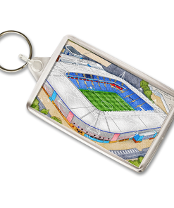 Reading Around The Grounds Madejski Stadium Water Colour Keyring