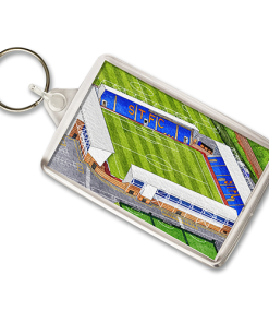 Shrewsbury Town Around The Grounds New Meadow Stadium Water Colour Keyring
