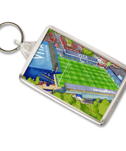 Stockport County Around The Grounds Edgeley Park Stadium Water Colour Keyring
