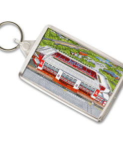 Stoke City Around The Grounds Britannia Stadium Water Colour Keyring