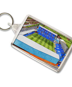 Tranmere Rovers Around The Grounds Prenton Park Stadium Water Colour Keyring