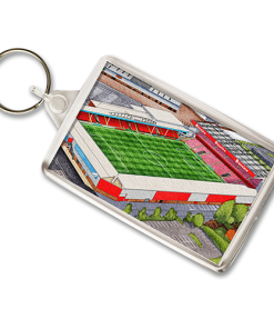 Walsall Around The Grounds Bescot Stadium Water Colour Keyring