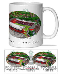 Charlton Athletic Around The Grounds The Valley Stadium Water Colour Mug Cup