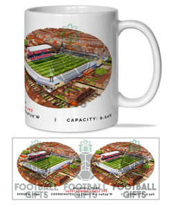 Grimsby Town Around The Grounds Blundell Park Stadium Water Colour Mug Cup