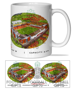 Leyton Orient Around The Grounds Brisbane Road Stadium Water Colour Mug Cup