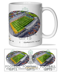 Newport County Around The Grounds Rodney Parade Stadium Water Colour Mug Cup