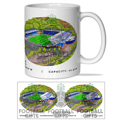 Oxford United Around The Grounds Kassam Stadium Water Colour Mug Cup