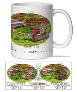 Swindon Town Around The Grounds County Ground Stadium Water Colour Mug Cup