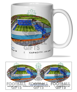 Tranmere Rovers Around The Grounds Prenton Park Stadium Water Colour Mug Cup